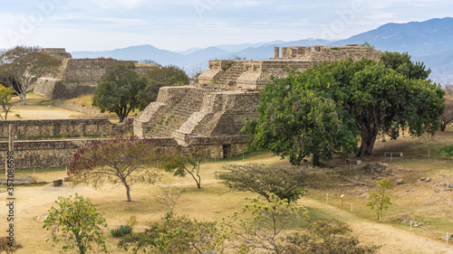 Zona Arqueologica Monte Alban en Oaxaca México photo