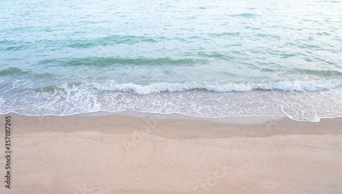Sea wave with beach sand. ocean thailand.