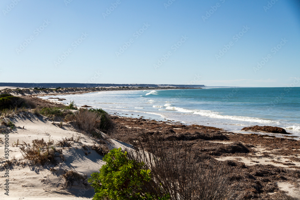 The ruins of the pier at the old Telegraph Station, Eucla, Western Australia The ruins of the pier at the old Telegraph Station, Eucla, Western Australia