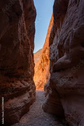 Slot Canyon Winds Through Cliffs in Nevada
