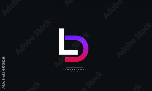 LD Letter Logo Alphabet Design Icon Vector Symbol