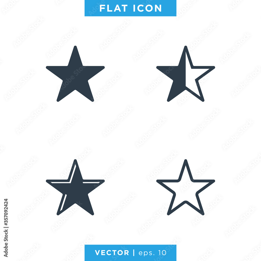 Star icon vector design template Star icon vector design template