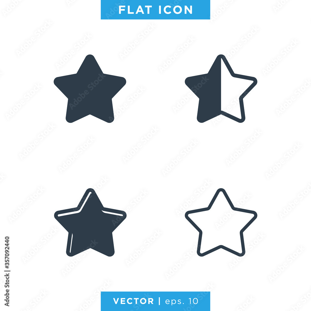 Star icon vector design template Star icon vector design template