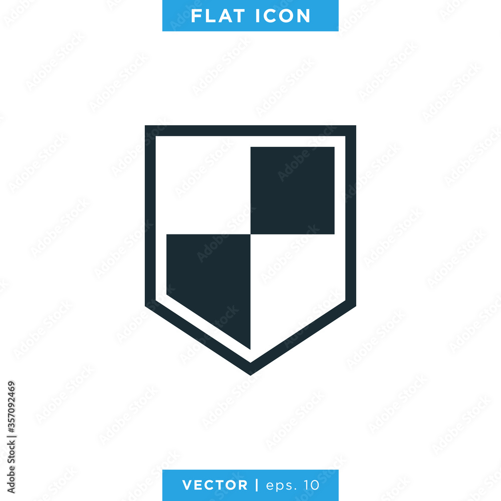 Shield icon vector logo design template Shield icon vector logo design template