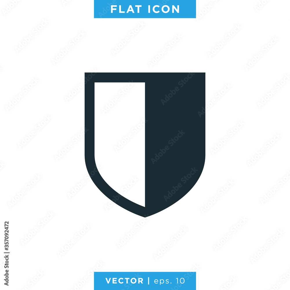 Shield icon vector logo design template Shield icon vector logo design template