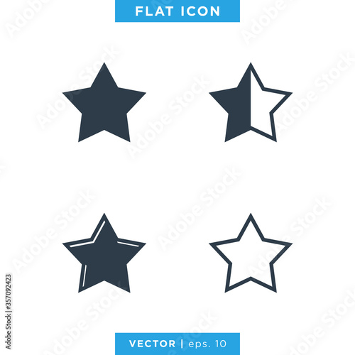 Star icon vector design template