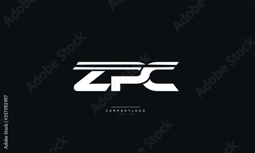 ZPC Letter Logo Alphabet Design Icon Vector Symbol