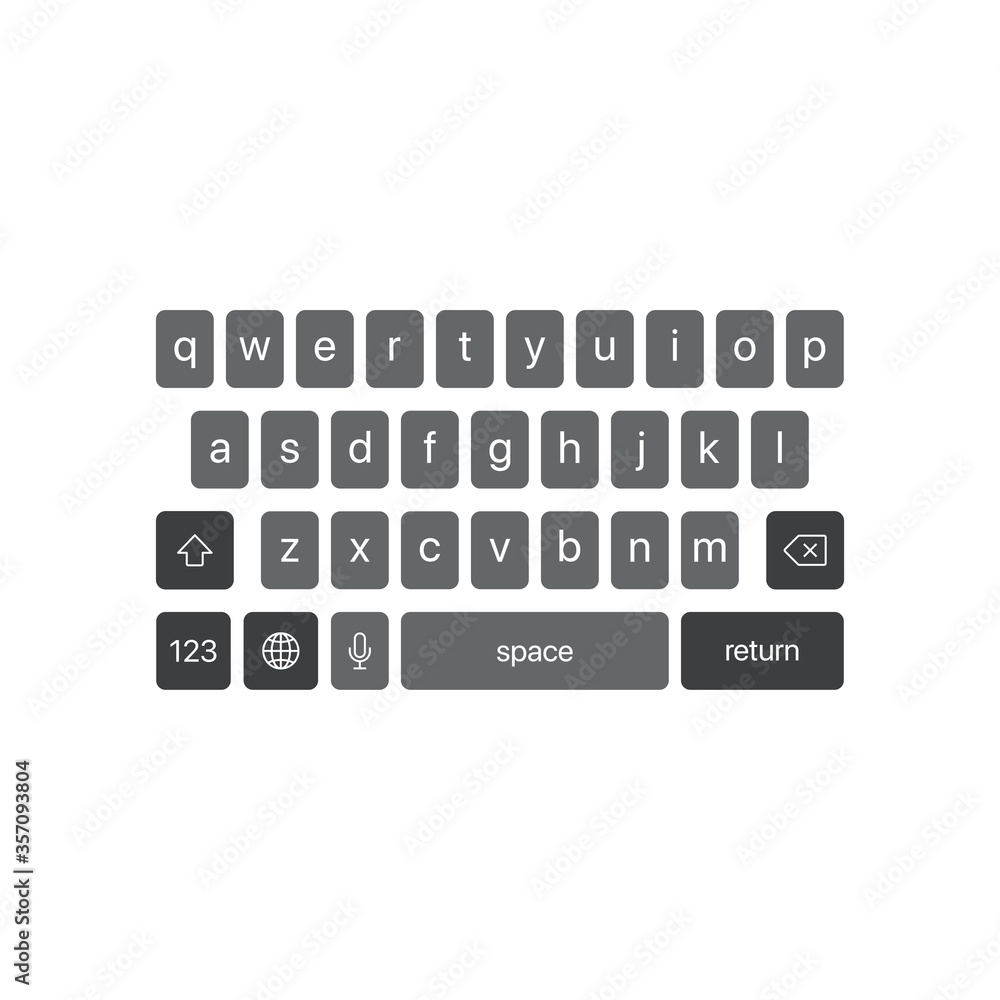 Smartphone keyboard. Keypad symbol modern simple vector icon Smartphone keyboard. Keypad symbol modern simple vector icon