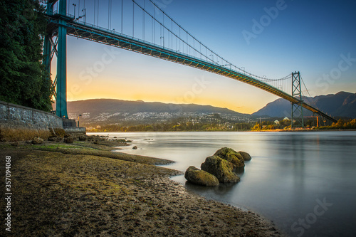 Lions Gate bridge - Vancouver, sunset shoot from Stanley Park