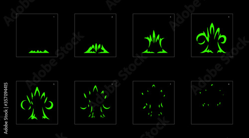 liquid explosion effect. Explosion Animation effect. Animation Sprite sheet for games, cartoon or animation. vector style animation effect 1155.