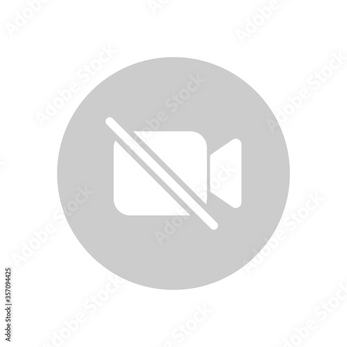 Camera off icon. Vector Illustration