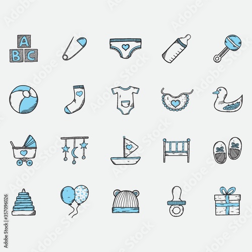 baby icon set