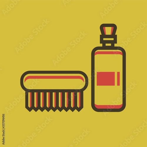 comb and bottle