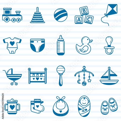 baby icon set