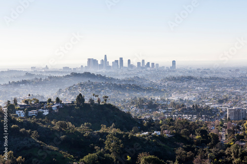 Misty early morning view of...