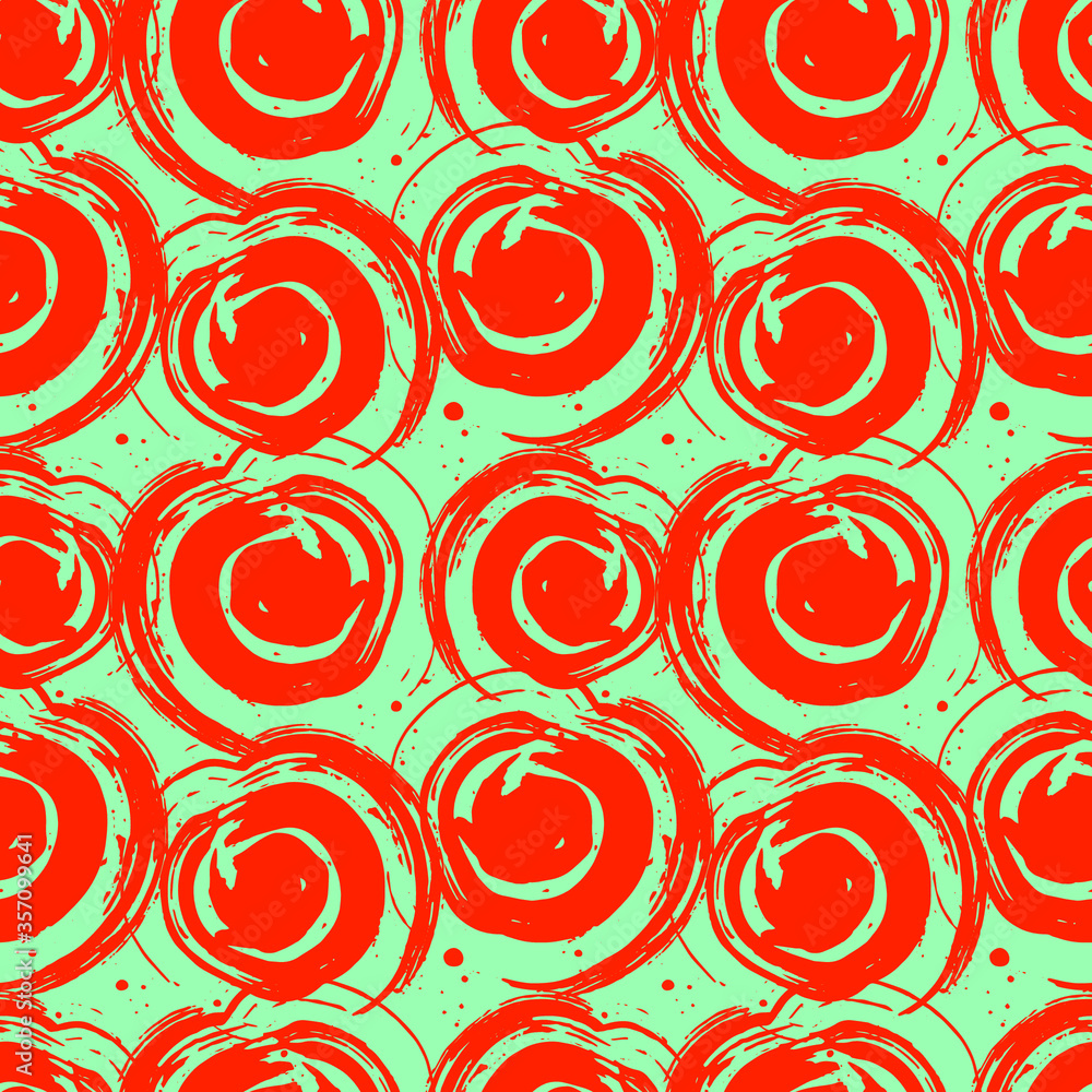 Seamless ornament with circles. Sketch Hand Drawn graphic print. Minimalist design for paper, textile, packaging, background, wallpaper. Vector. Seamless ornament with circles. Sketch Hand Drawn graphic print. Minimalist design for paper, textile, packaging, background, wallpaper. Vector.