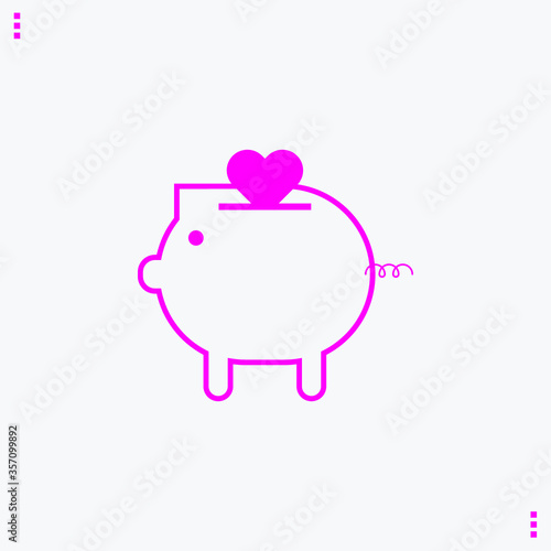 pink piggy bank