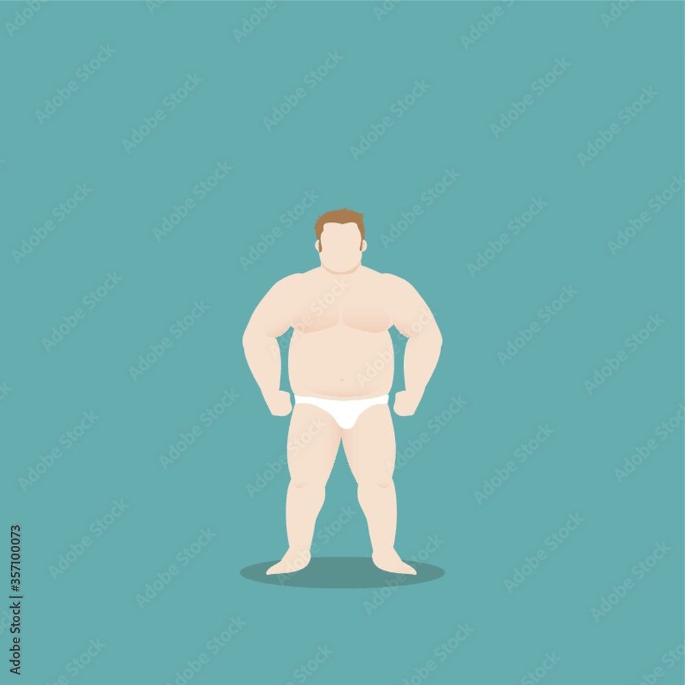 Fototapeta premium male body type