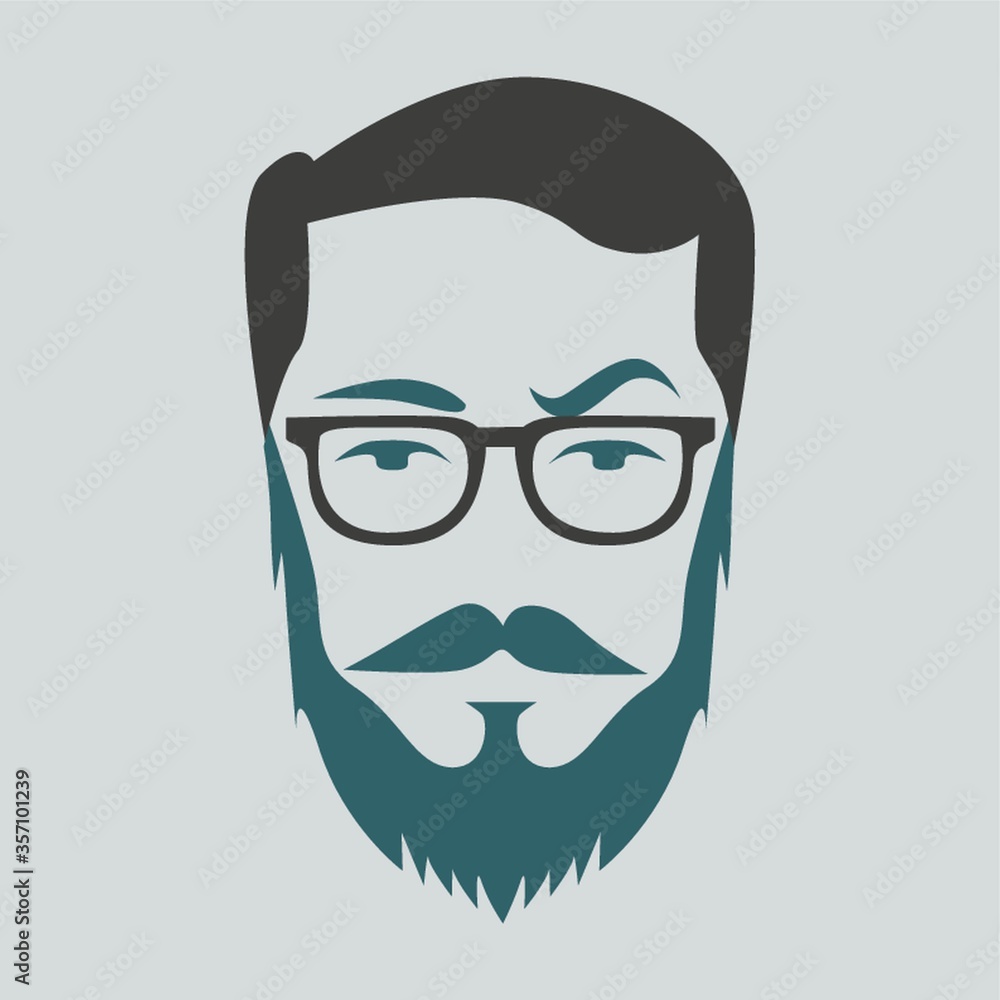 man with mustache and beard man with mustache and beard