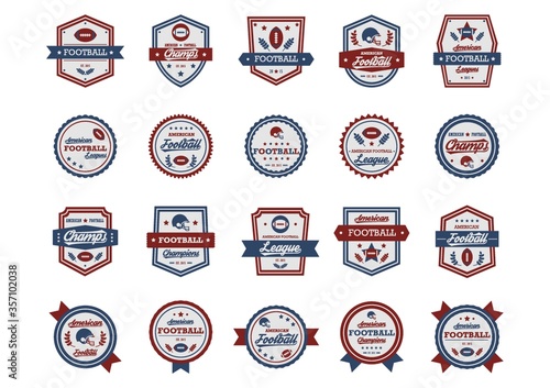 american football badge