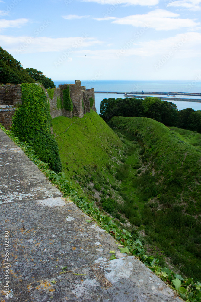 English Channel from the Dover Castle Defense Walls