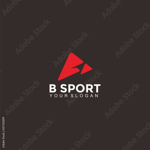 an abstract logo that forms the B initial of letter, suitable for fitness companies, sports, shop sports, product shoes, sports equipment products, t-shirts,