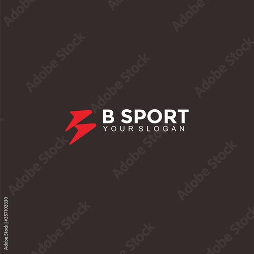 an abstract logo that forms the B initial of letter, suitable for fitness companies, sports, shop sports, product shoes, sports equipment products, t-shirts,