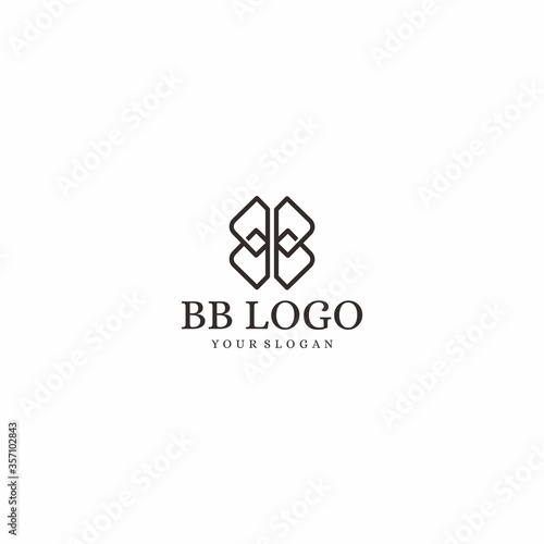 monogram logo formed from initials letters looks elegant, simple, luxurious, suitable for companies such as fashion, beauty products, hotels, retail, and others
