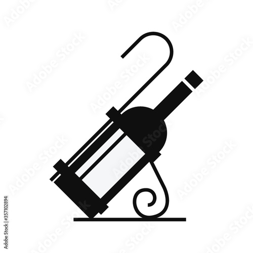 wine bottle in holder