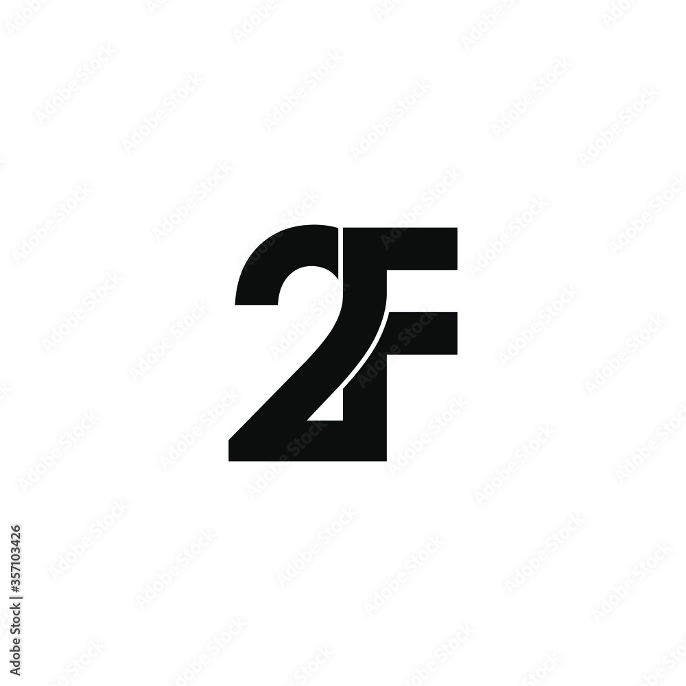2f letter original monogram logo design 2f letter original monogram logo design
