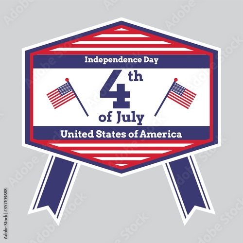 usa independence day badge