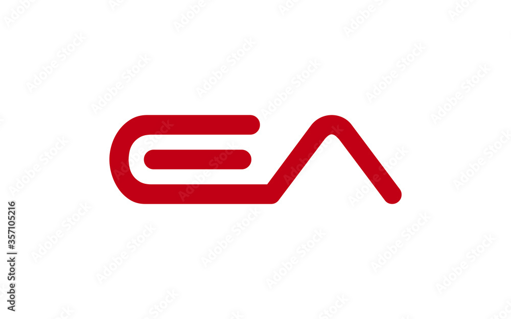 EA or AE Letter Initial Logo Design, Vector Template EA or AE Letter Initial Logo Design, Vector Template