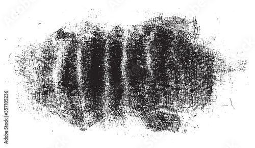 Grunge texture of soft gauze cotton fabric. Abstract monochrome background of coarse crumpled fabric. Vector illustration.