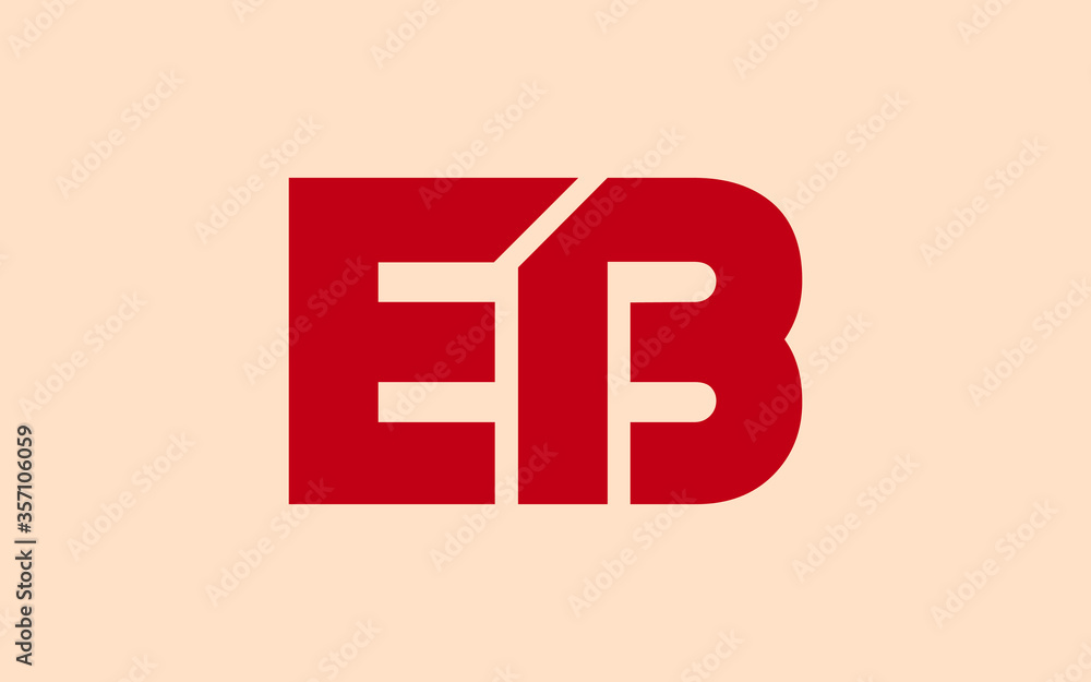 EB or BE Letter Initial Logo Design, Vector Template EB or BE Letter Initial Logo Design, Vector Template