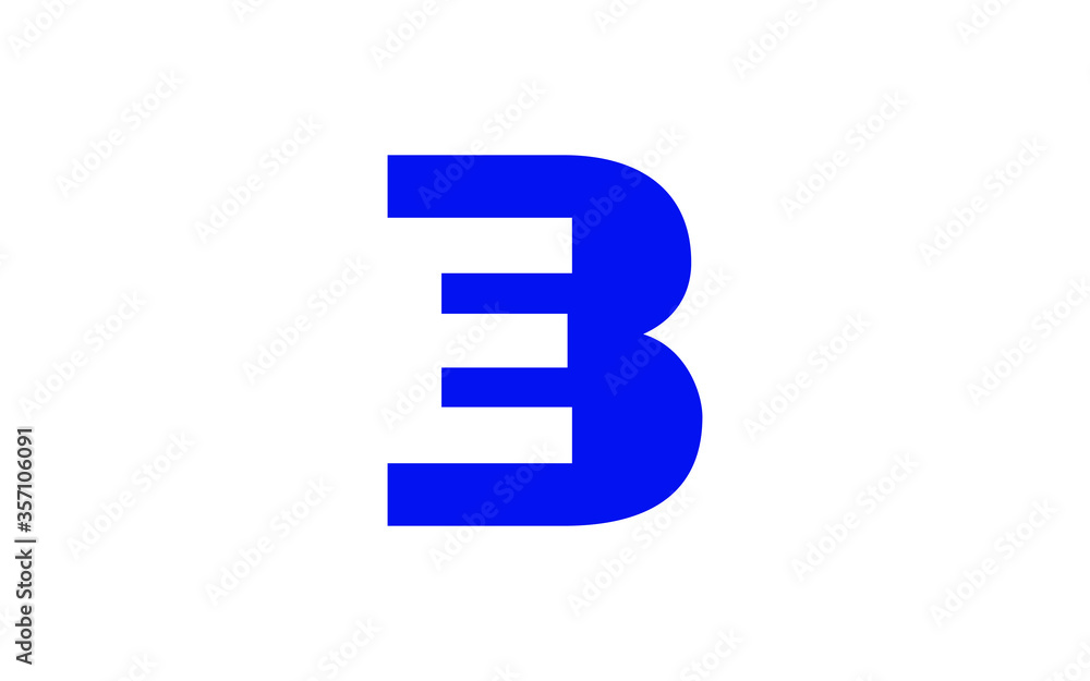 EB or BE Letter Initial Logo Design, Vector Template EB or BE Letter Initial Logo Design, Vector Template