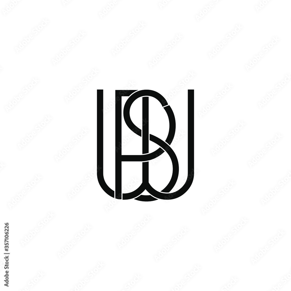 pws letter original monogram logo design pws letter original monogram logo design