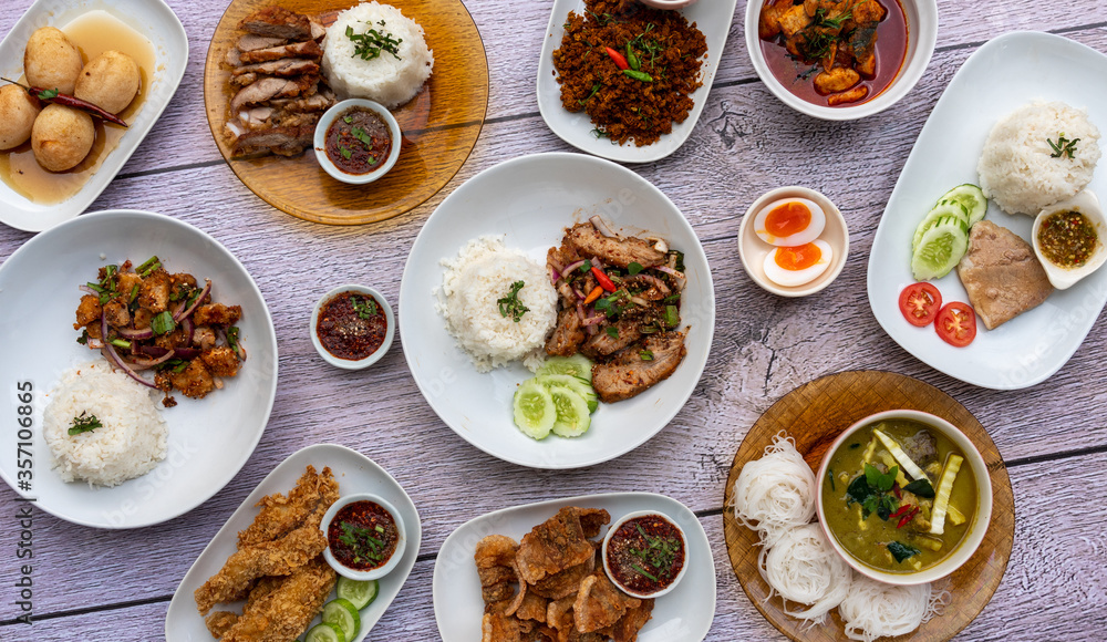 Thai food special dishes mix Thai food special dishes mix