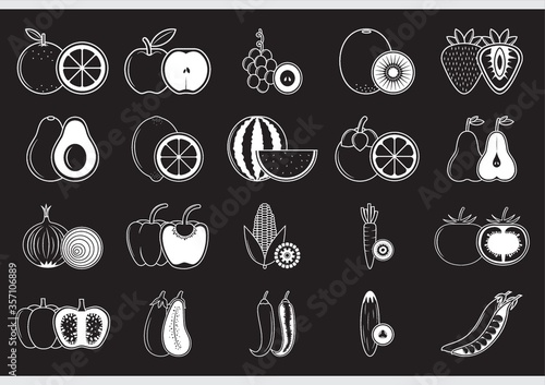 collection of fruits and vegetables