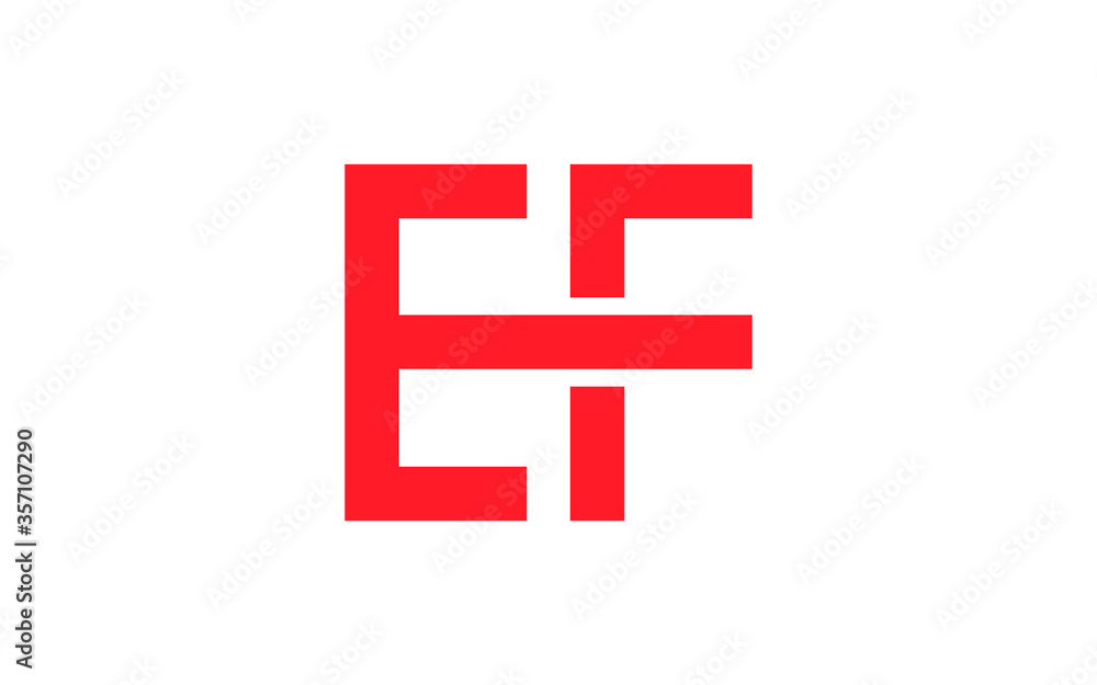 EF or FE Letter Initial Logo Design, Vector Template EF or FE Letter Initial Logo Design, Vector Template