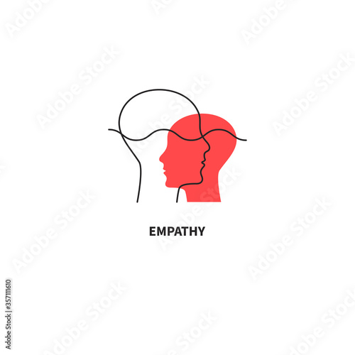 Emotional intelligence logo, coaching icon, teacher sign, coach symbol