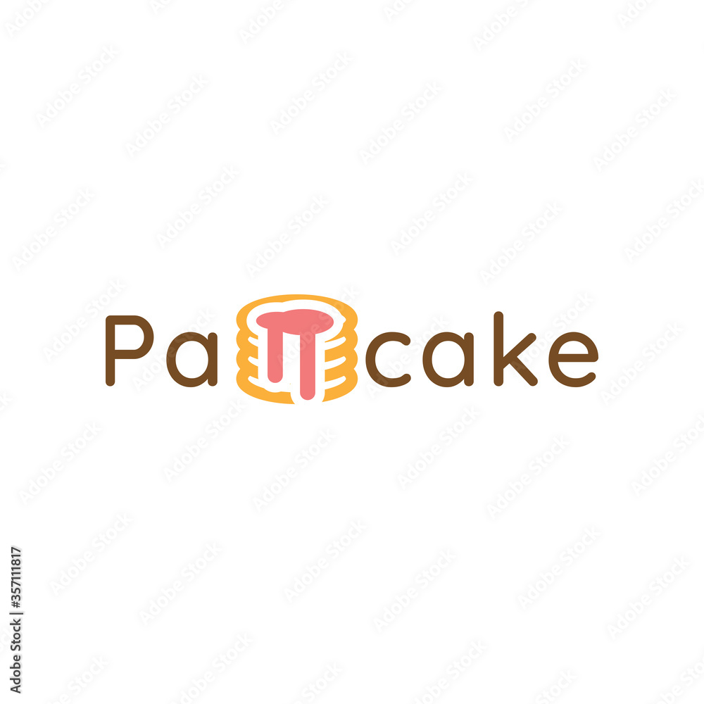 Logo design concept about pancake in vector file. Logo design concept about pancake in vector file.