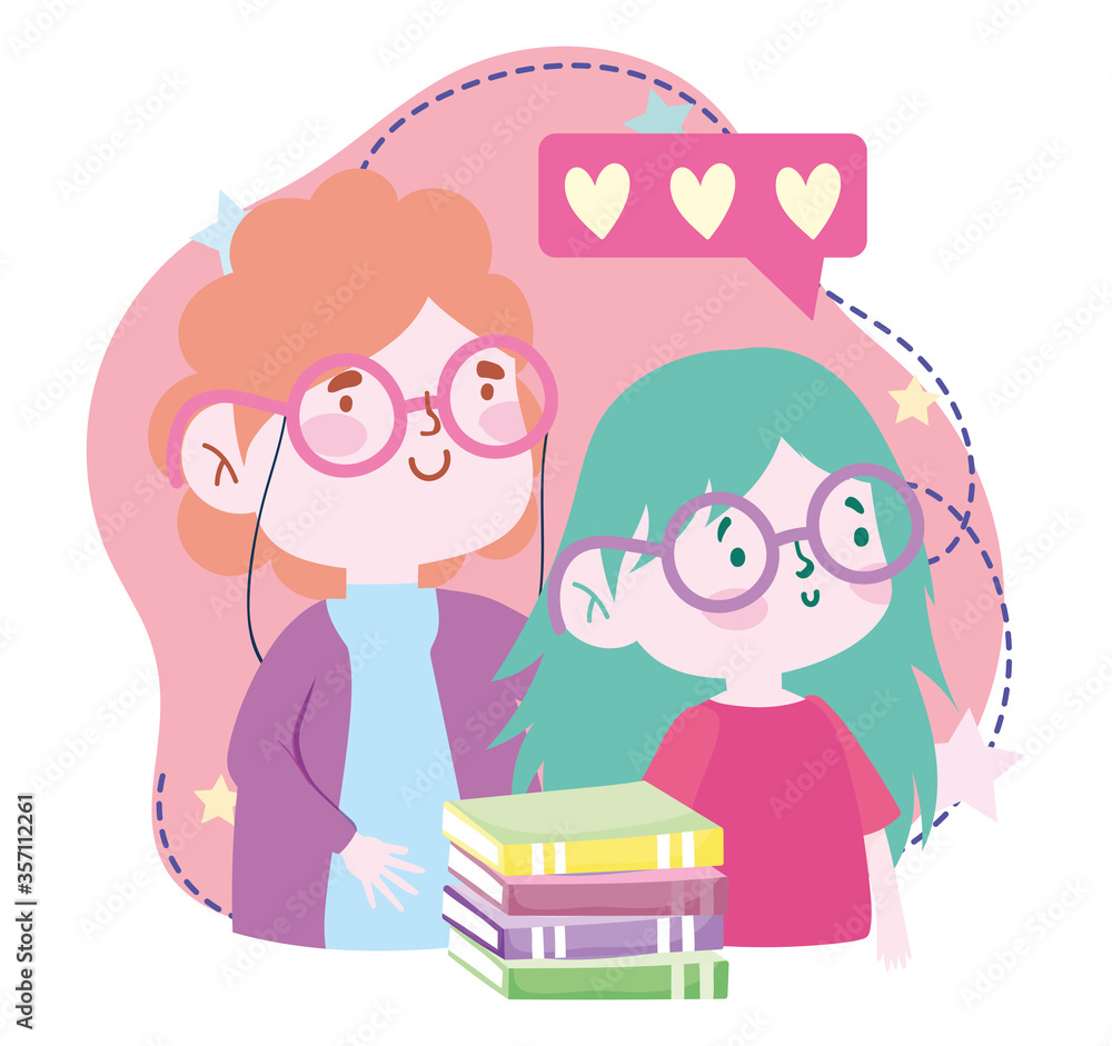 online education, teacher and student girl with books, website and mobile training courses online education, teacher and student girl with books, website and mobile training courses