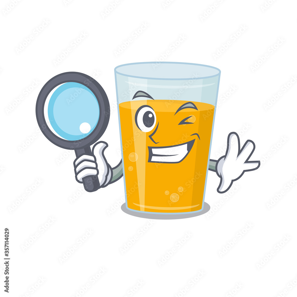 cartoon picture of glass of orange juice Detective using tools cartoon picture of glass of orange juice Detective using tools