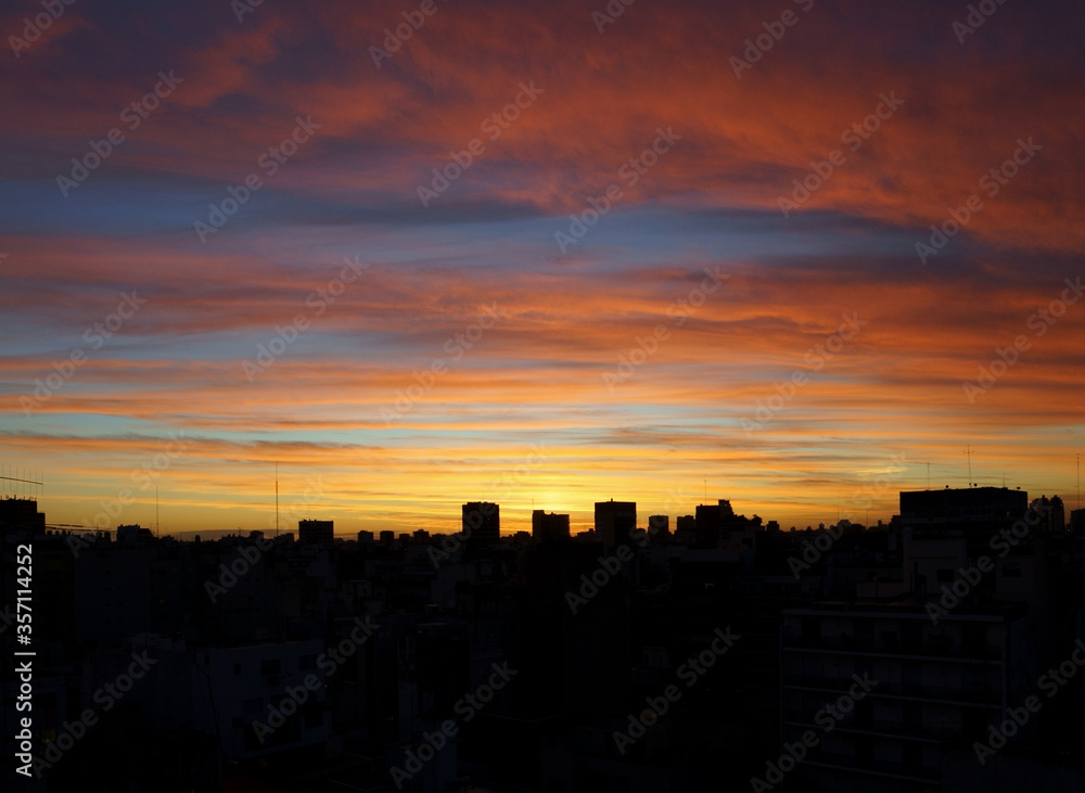 sunset in the city sunset in the city