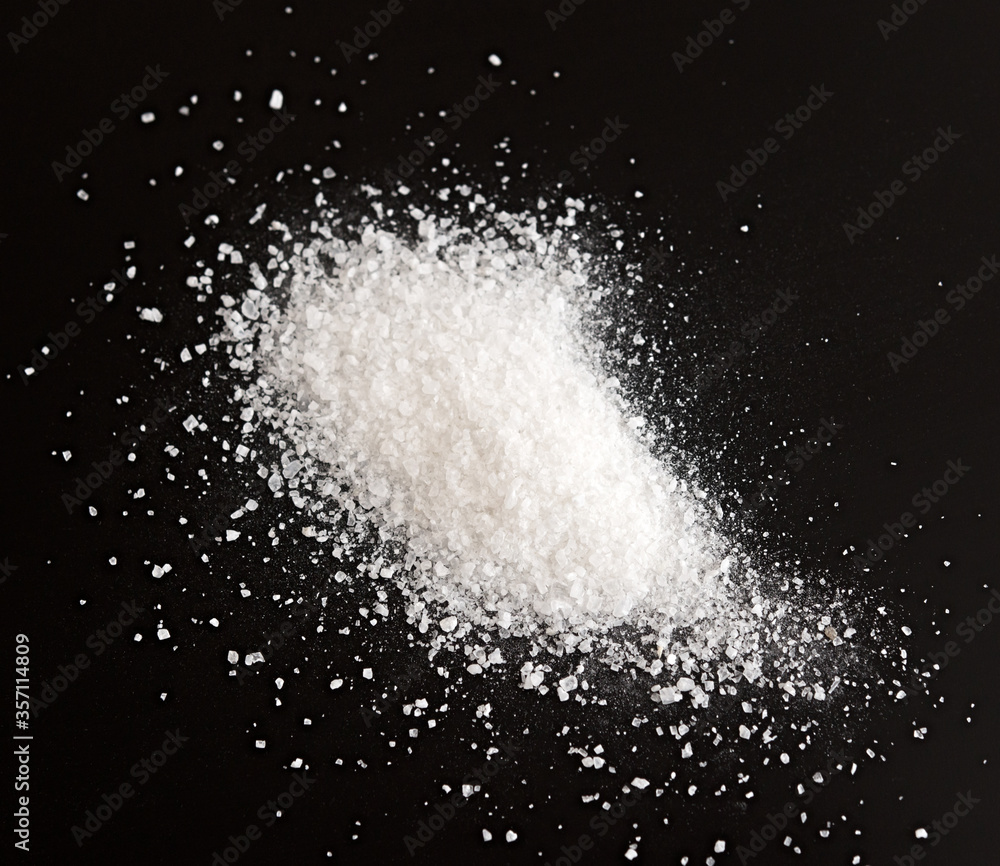 Salt on black Salt on black