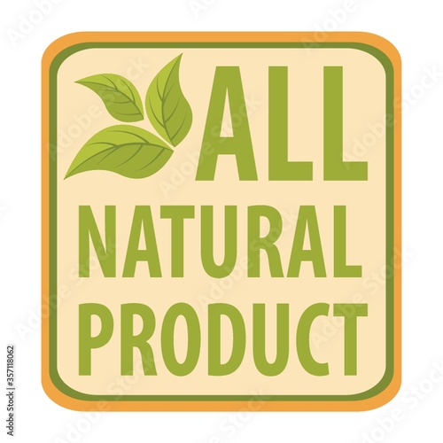 natural product label