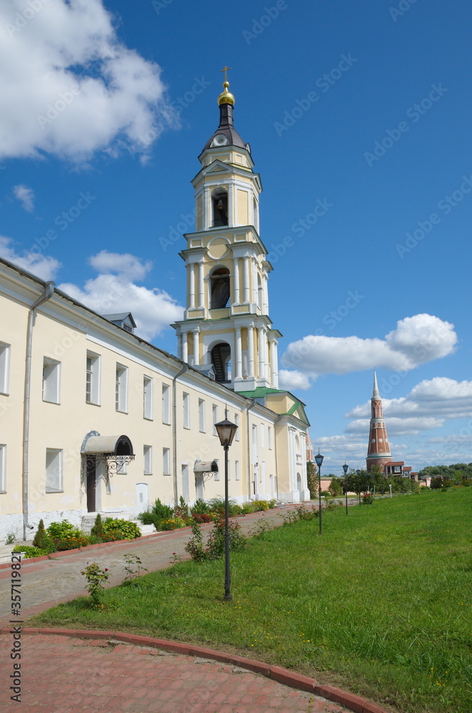 Bogoyavlensky Old-Golutvin monastery in Kolomna, Russia. View of the Church of the Introduction to the temple of the most Holy Theotokos in the gate bell tower