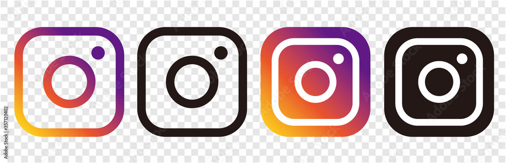 インスタグラム アイコン セット Stock ベクター Adobe Stock インスタグラム アイコン セット Stock ベクター Adobe Stock
