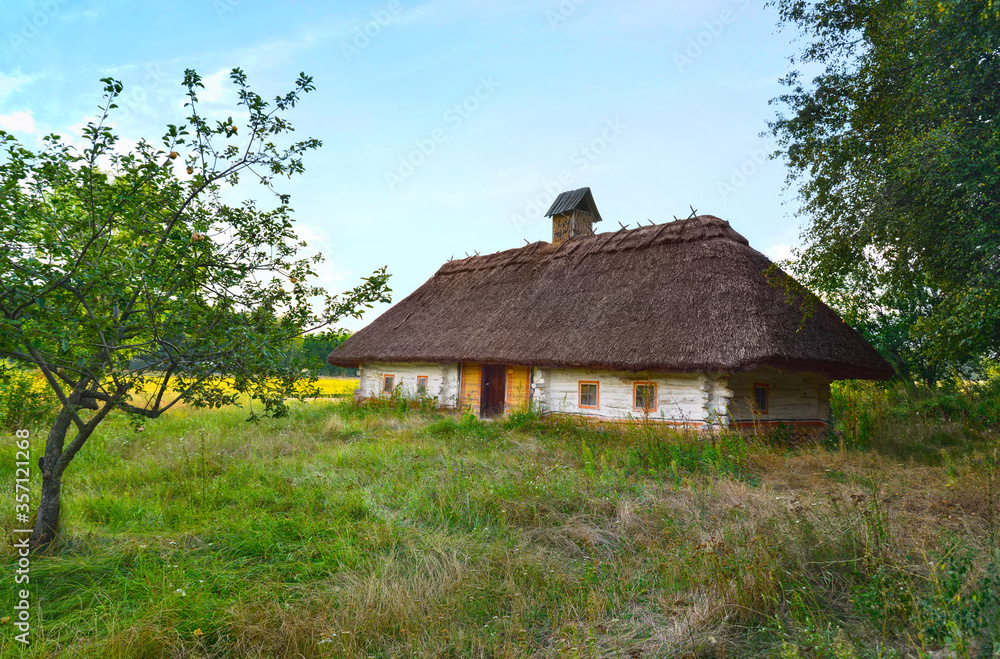Ukrainian folk architecture. Public outdoor museum of Ukrainian Folk Architecture and Life in Pirogov village in Kiev (Kyiv) outskirts, Ukraine. Ukrainian folk architecture. Public outdoor museum of Ukrainian Folk Architecture and Life in Pirogov village in Kiev (Kyiv) outskirts, Ukraine.