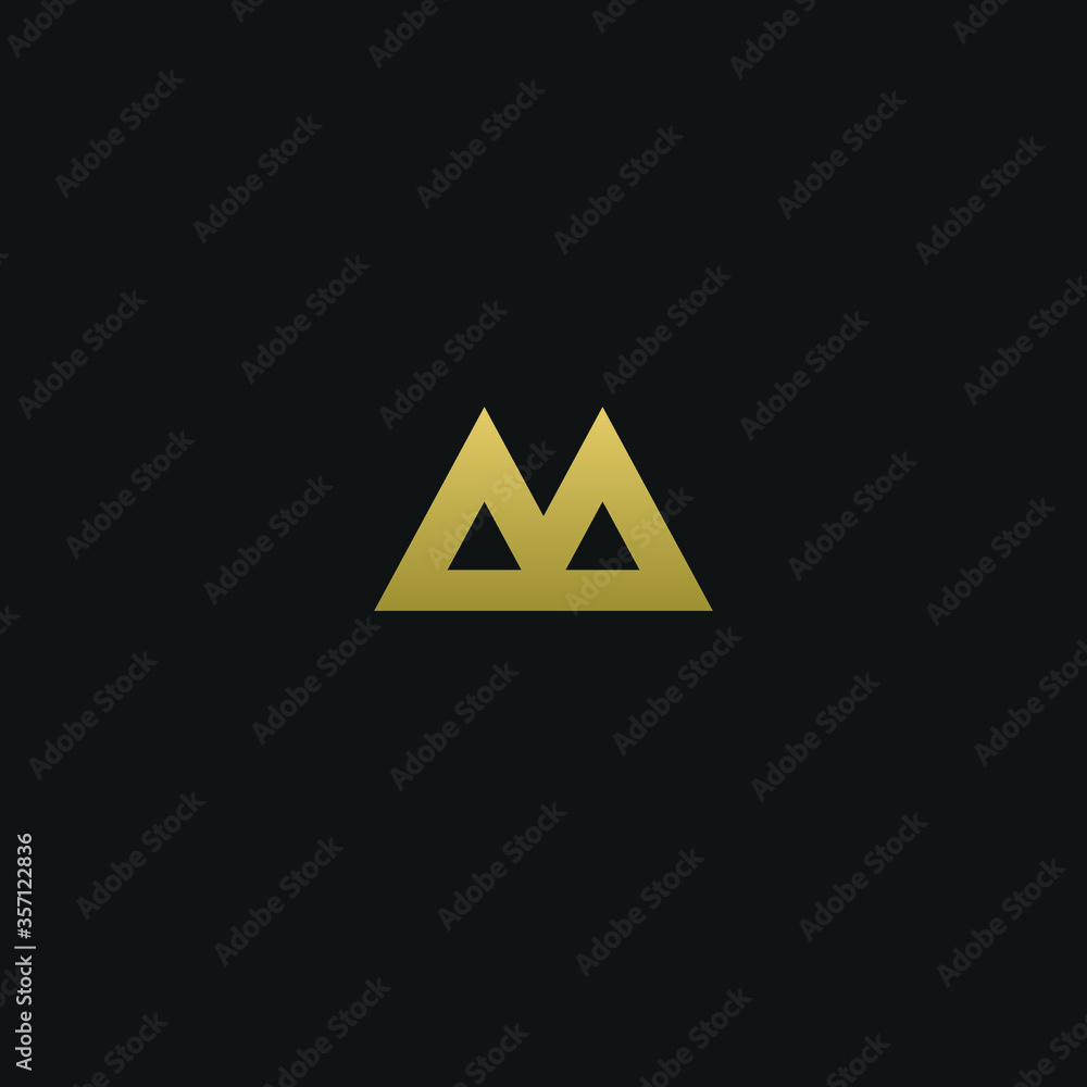 Creative modern elegant trendy unique artistic M MM initial based letter icon logo Creative modern elegant trendy unique artistic M MM initial based letter icon logo